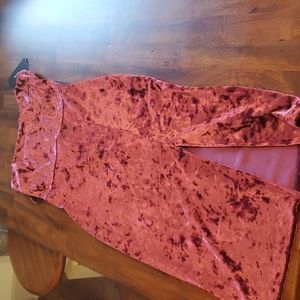 Lulus burgundy velvet cocktail dress